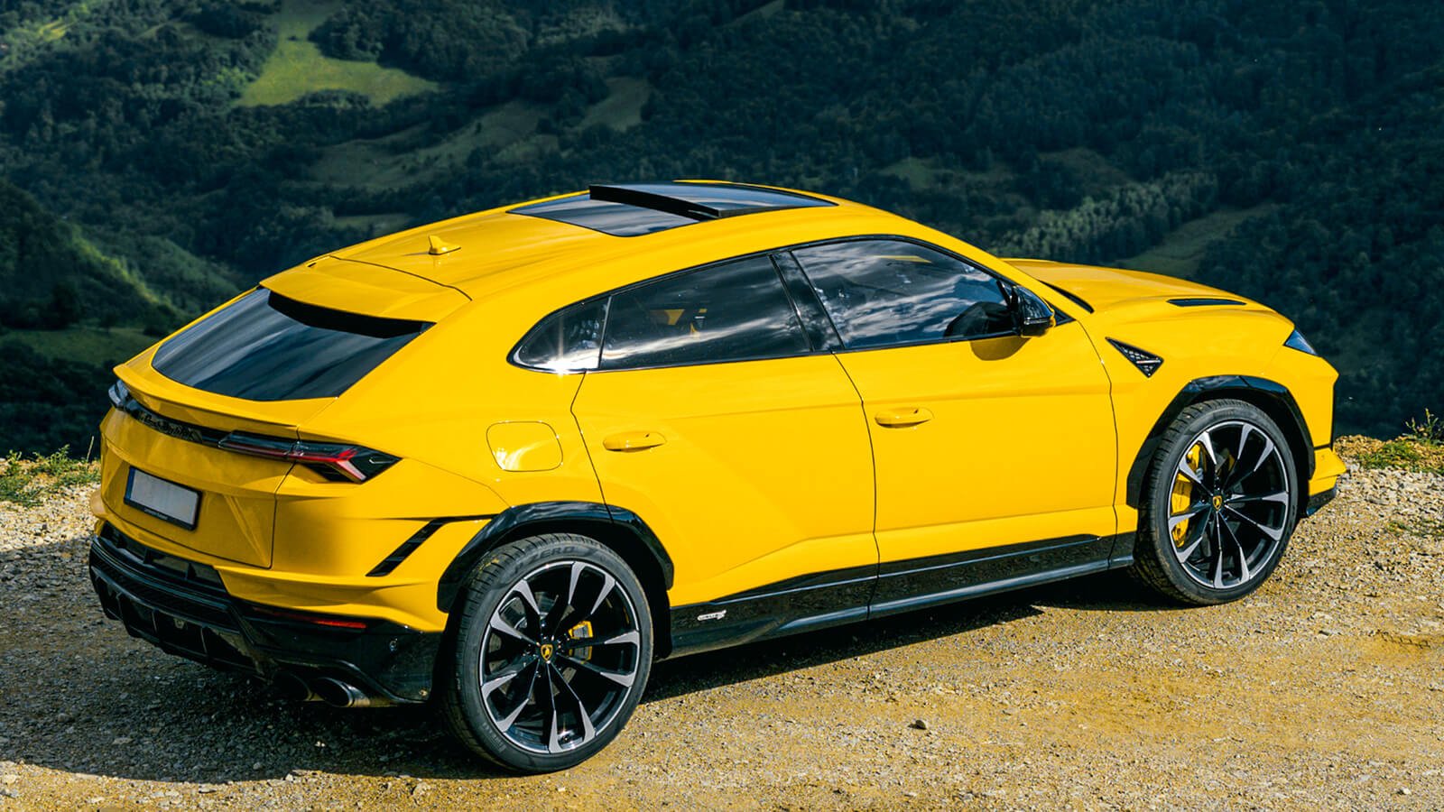 Yellow Lamborghini Urus